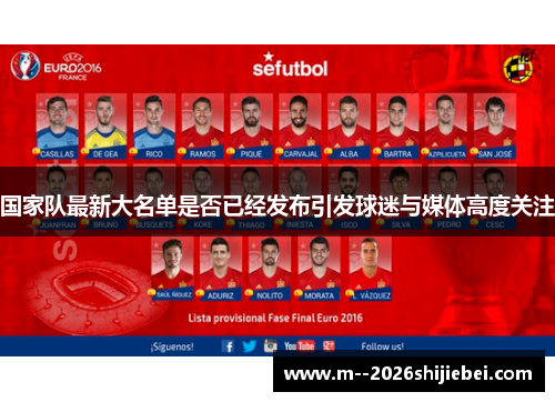 国家队最新大名单是否已经发布引发球迷与媒体高度关注