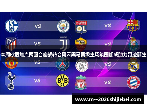 本周欧冠焦点两回合鏖战转会风云黑马晋级主场氛围加成助力奇迹诞生