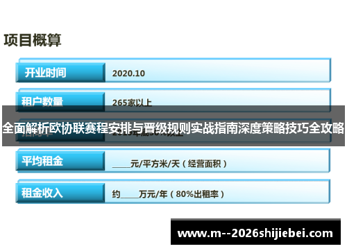 全面解析欧协联赛程安排与晋级规则实战指南深度策略技巧全攻略